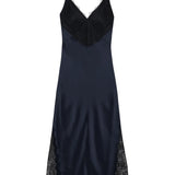 Judy Dress - Navy/Black Lace