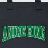 Leo Canvas Tote - Washed Black/Green