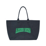 Leo Canvas Tote - Washed Black/Green