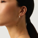 Lucy Williams Entwine Small Hoop Earrings - Gold/Silver