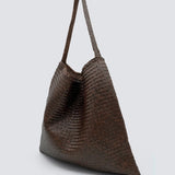 Ars Woven Tote - Dark Brown