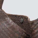 Ars Woven Tote - Dark Brown