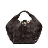 Botteghe Woven Bag - Dark Brown