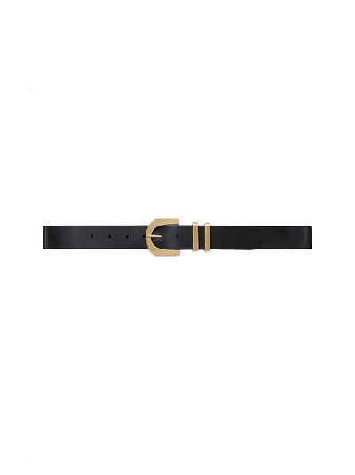 Soraya Leather Belt - Black