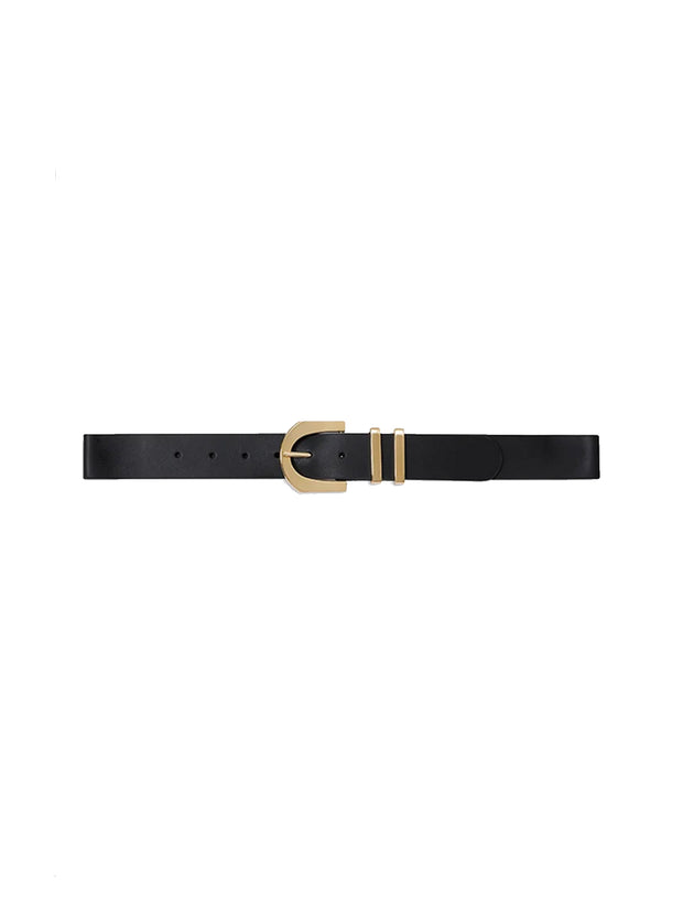 Soraya Leather Belt - Black