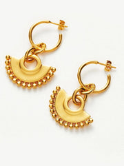 Zenyu Chandelier Hoop Earrings - Gold