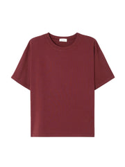 Fizvalley Crew-Neck Cotton T-Shirt - Burgundy