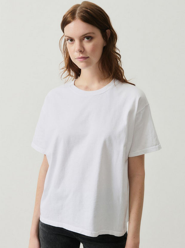 Fizvalley Crew-Neck Cotton T-Shirt - White