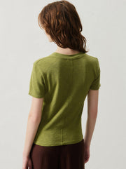 Sonoma Fitted Cotton T-Shirt - Vintage Cameleon