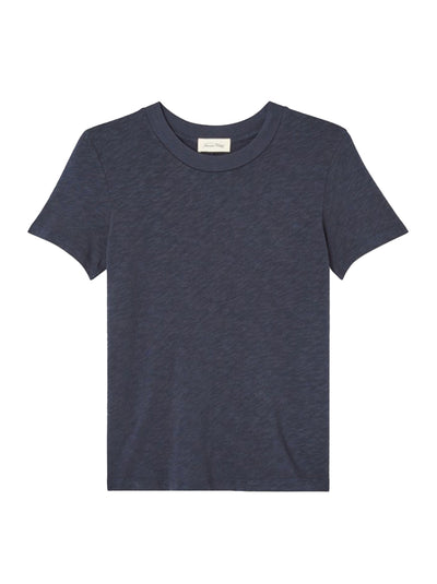 Sonoma Fitted Cotton T-Shirt - Navy Vintage