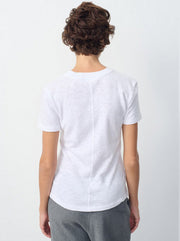 Sonoma Fitted Cotton T-Shirt - White