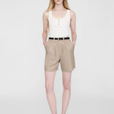 Carrie Linen-Blend Short - Oatmeal