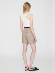 Carrie Linen-Blend Short - Oatmeal