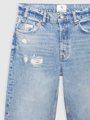 Gavin Cropped Boyfriend Jean - Blue Reservoir