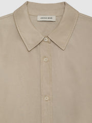 Mary Linen-Blend Shirt - Oatmeal