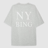 Myers Serif NY Tee - Washed heather Grey