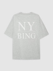 Myers Serif NY Tee - Washed heather Grey