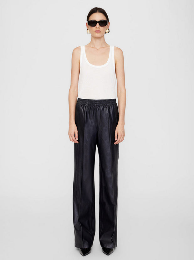 Soto Vegan Leather Pant - Night Sky