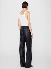 Soto Vegan Leather Pant - Night Sky