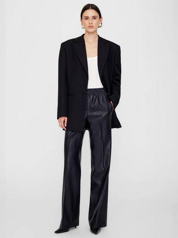 Soto Vegan Leather Pant - Night Sky