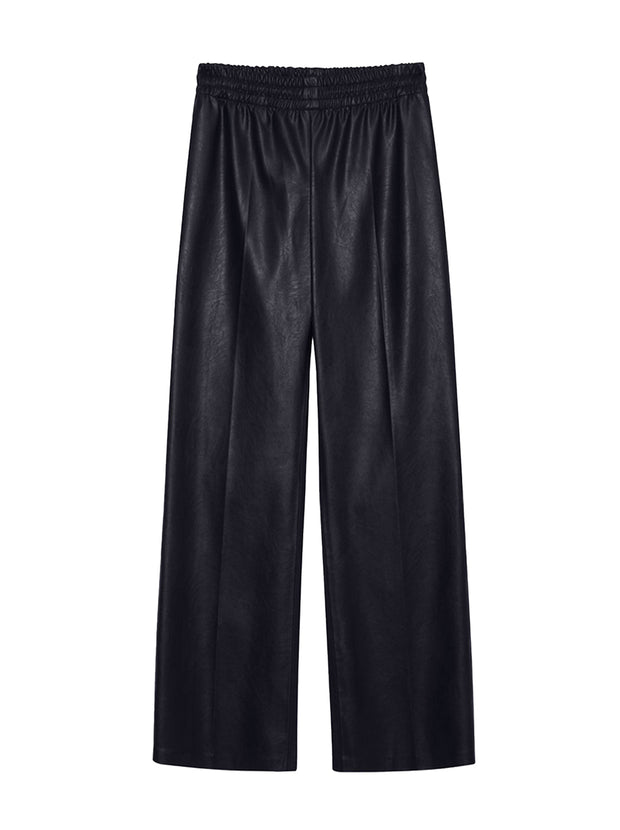 Soto Vegan Leather Pant - Night Sky