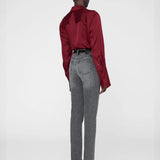 Amanda Silk Shirt - Cabernet