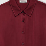 Amanda Silk Shirt - Cabernet