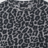 Cohen Cotton Tee - Grey Leopard