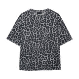 Cohen Cotton Tee - Grey Leopard