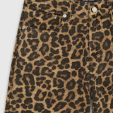 Hugh Wide-Leg Jean - Black and Brown Leopard