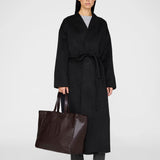 Hunter Wool And Cashmere Coat - Dark Heather Grey