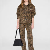 Paxton Denim Shirt - Black and Brown Leopard