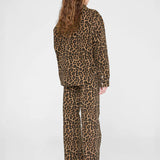 Paxton Denim Shirt - Black and Brown Leopard