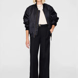 Trent Wool-Blend Trouser - Black