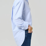 Kayla Cotton Shirt - Light Blue