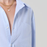 Kayla Cotton Shirt - Light Blue