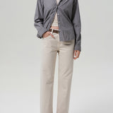 Lindz Low-Rise Easy Straight Jean - Almondette