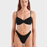 Alicia Crinkle Bikini - Black
