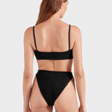 Alicia Crinkle Bikini - Black