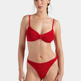 Alicia Crinkle Bikini - Red
