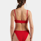 Alicia Crinkle Bikini - Red
