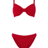 Alicia Crinkle Bikini - Red