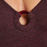 Celine Crinkle Swimsuit - Metallic Chocolate