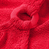 Domino Crinkle Swimsuit - Red
