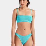 Gigi Crinkle Bikini - Aqua
