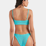 Gigi Crinkle Bikini - Aqua