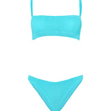 Gigi Crinkle Bikini - Aqua