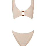 Julia Crinkle Bikini - Blush