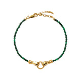 Harris Reed IGH Mini Gemstone Bracelet - Gold / Green