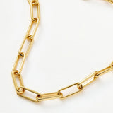 Mini Paperclip Bracelet - Gold